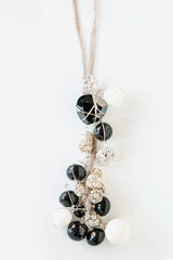 Crystal, Quartz, and Glass Necklace