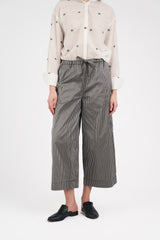 PJ Pant in Striped Silk Taffeta