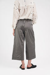 PJ Pant in Striped Silk Taffeta