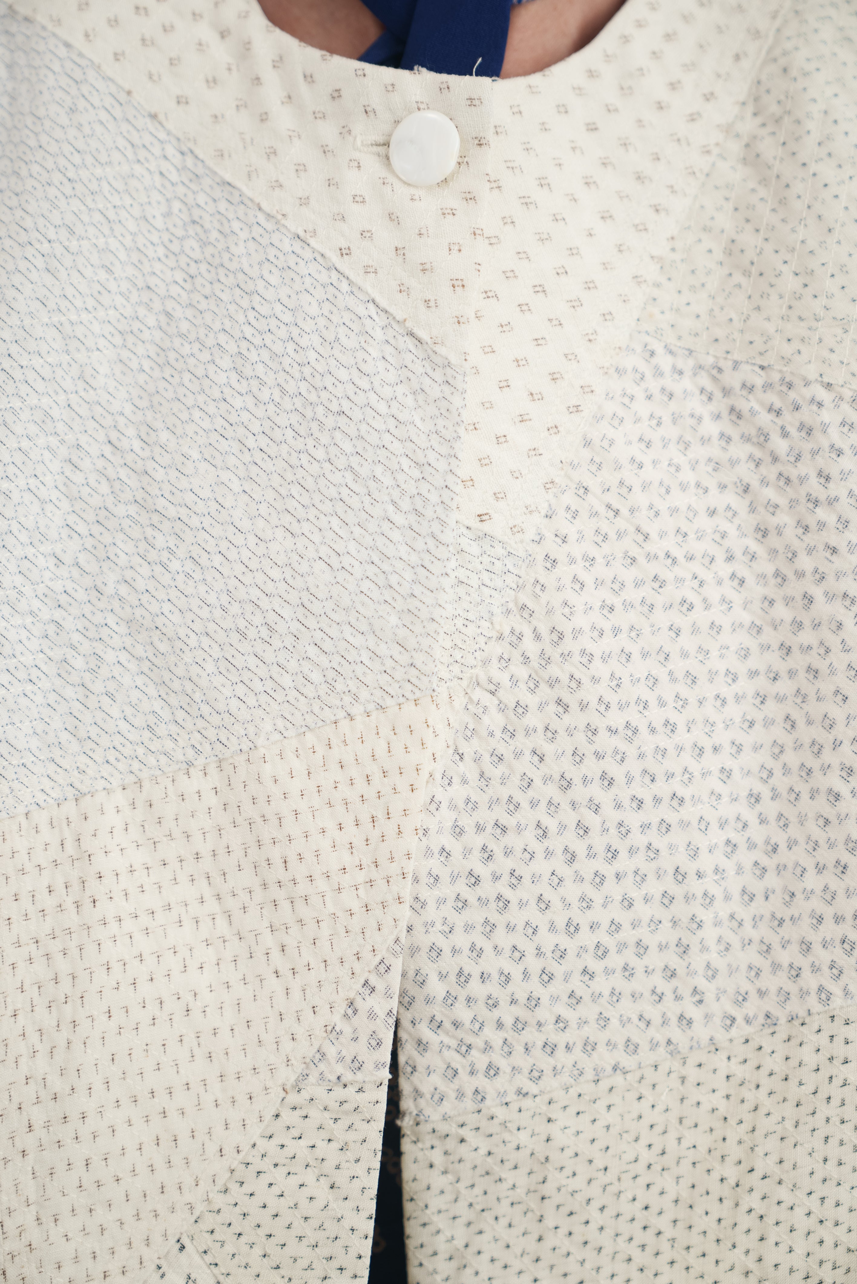 Junichi Jacket in Vintage Japanese Raw-Pieced Linen