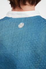 Petite Vest in Vintage Japanese Raw-Pieced Linen