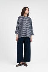 Wide Leg Pant in Indigo Japanese Cotton Denim