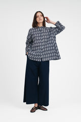 Wide Leg Pant in Indigo Japanese Cotton Denim