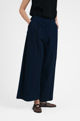 Wide Leg Pant in Indigo Japanese Cotton Denim