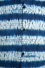Noma Vest in Slow Stitch Tie-Dyed Linen