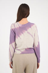 Cashmere Seamless Short Pullover in Lilac