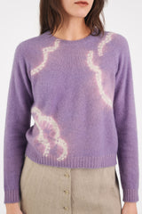 Cashmere Seamless Short Pullover in Lilac