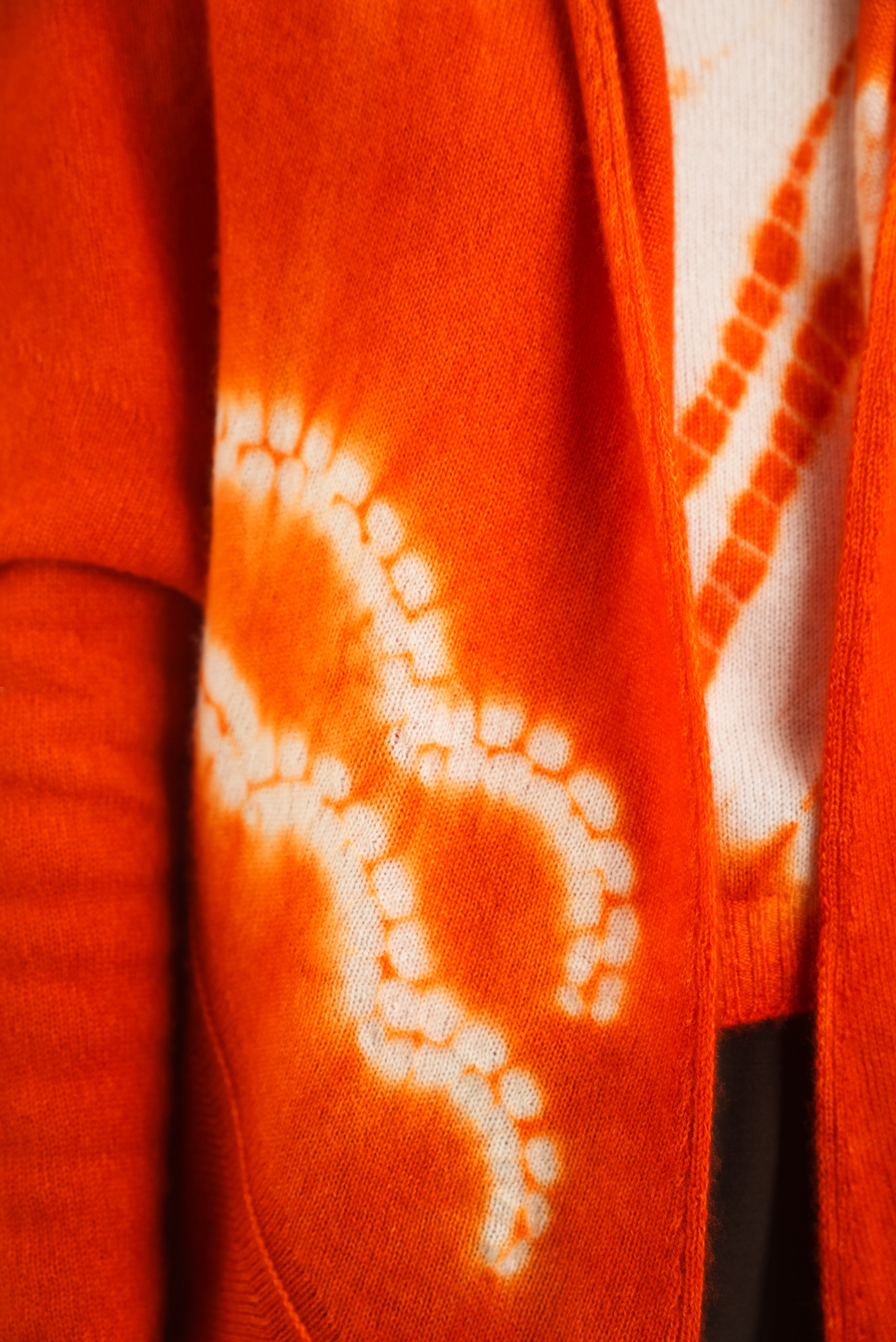 Cashmere Upside Down Cape in Burnt Orange