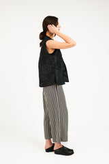 PJ Pant in Vintage Japanese Striped Silk