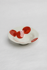 Porcelain Bowl with Red Dots