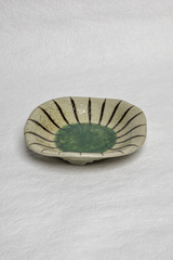 Stoneware Plate with Irregular Edge