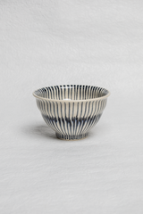 Porcelain Bowl with Blue Stripes