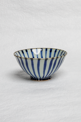 Porcelain Bowl with Parallel Stripes