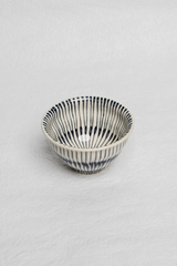 Porcelain Bowl with Blue Stripes