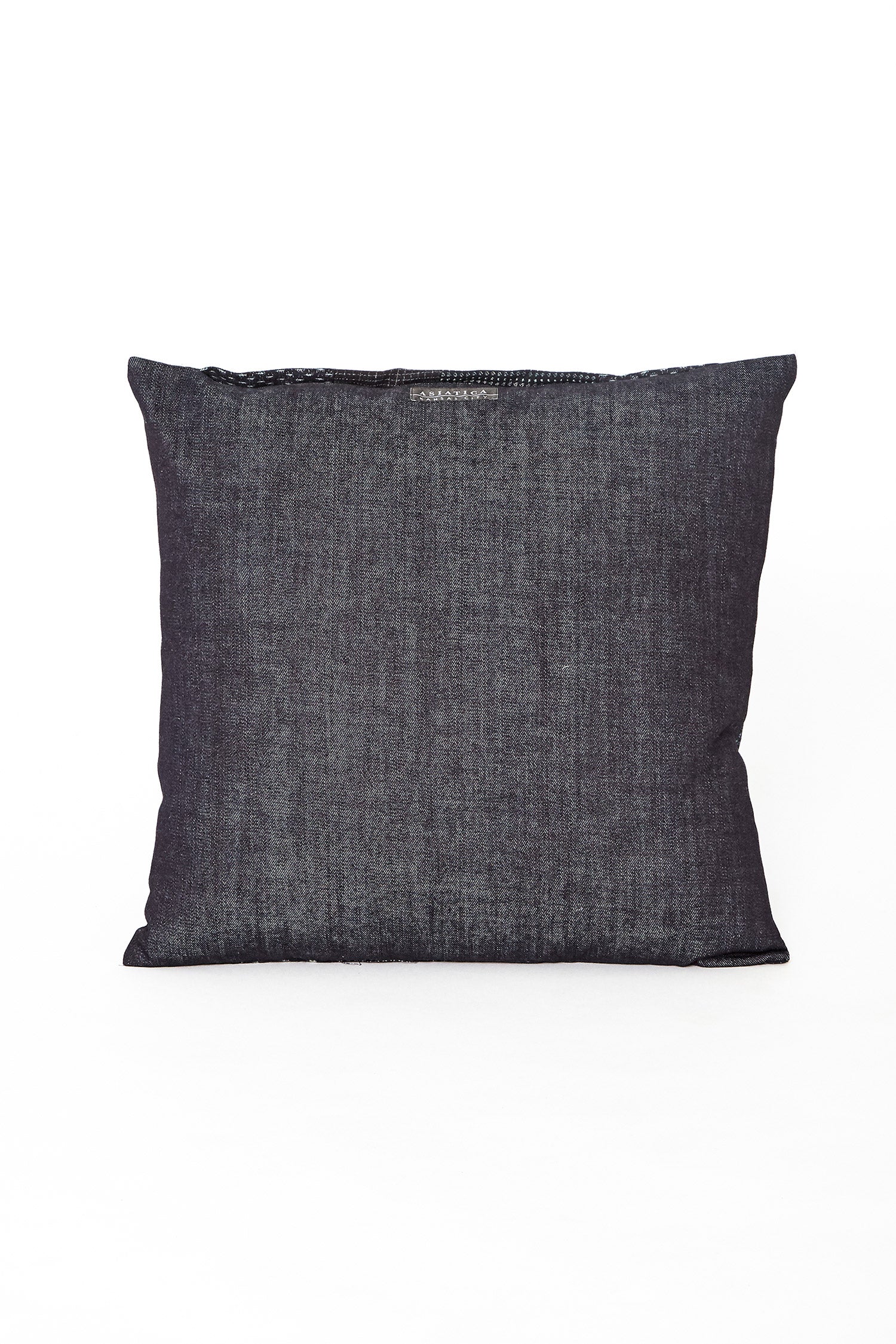 Patchwork Pillow in Vintage Japanese Indigo Cotton Ikats No. 6