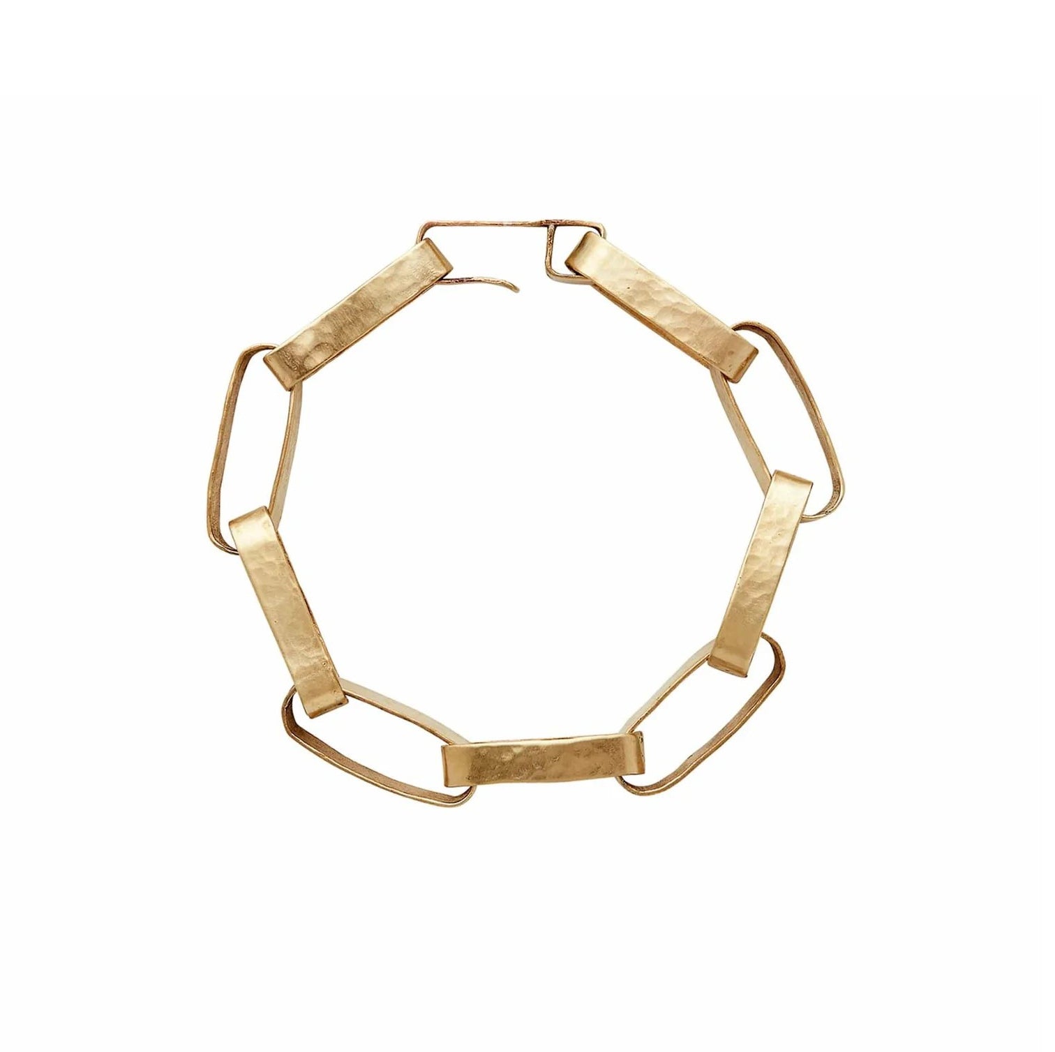 Paper Chain Bronze Link Bracelet