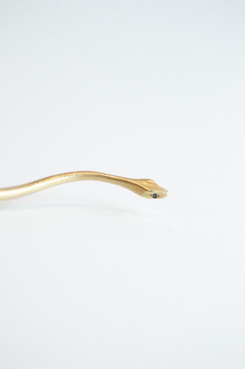 Gold Snake Brooch
