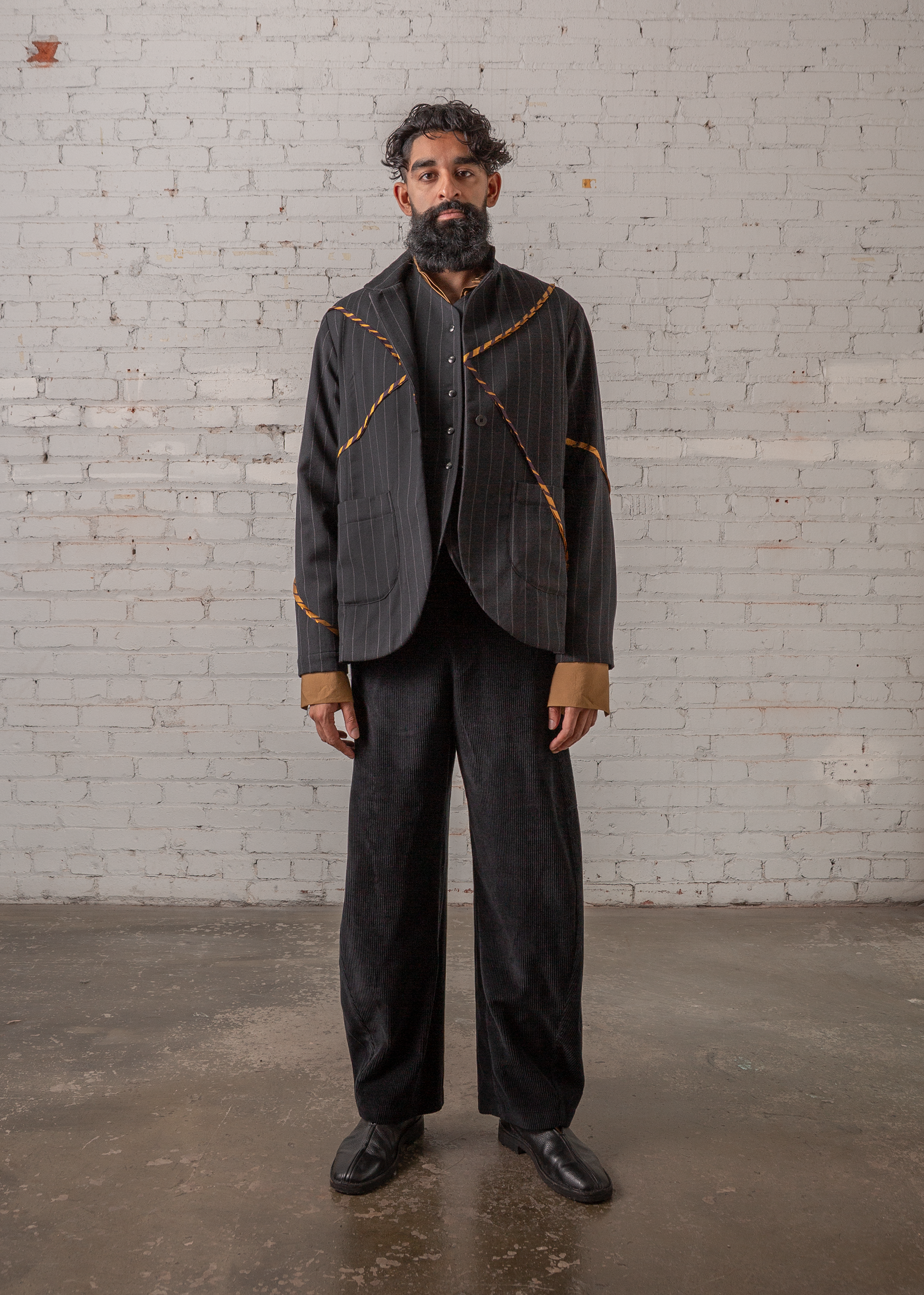 Curve Pant in Black Corduroy