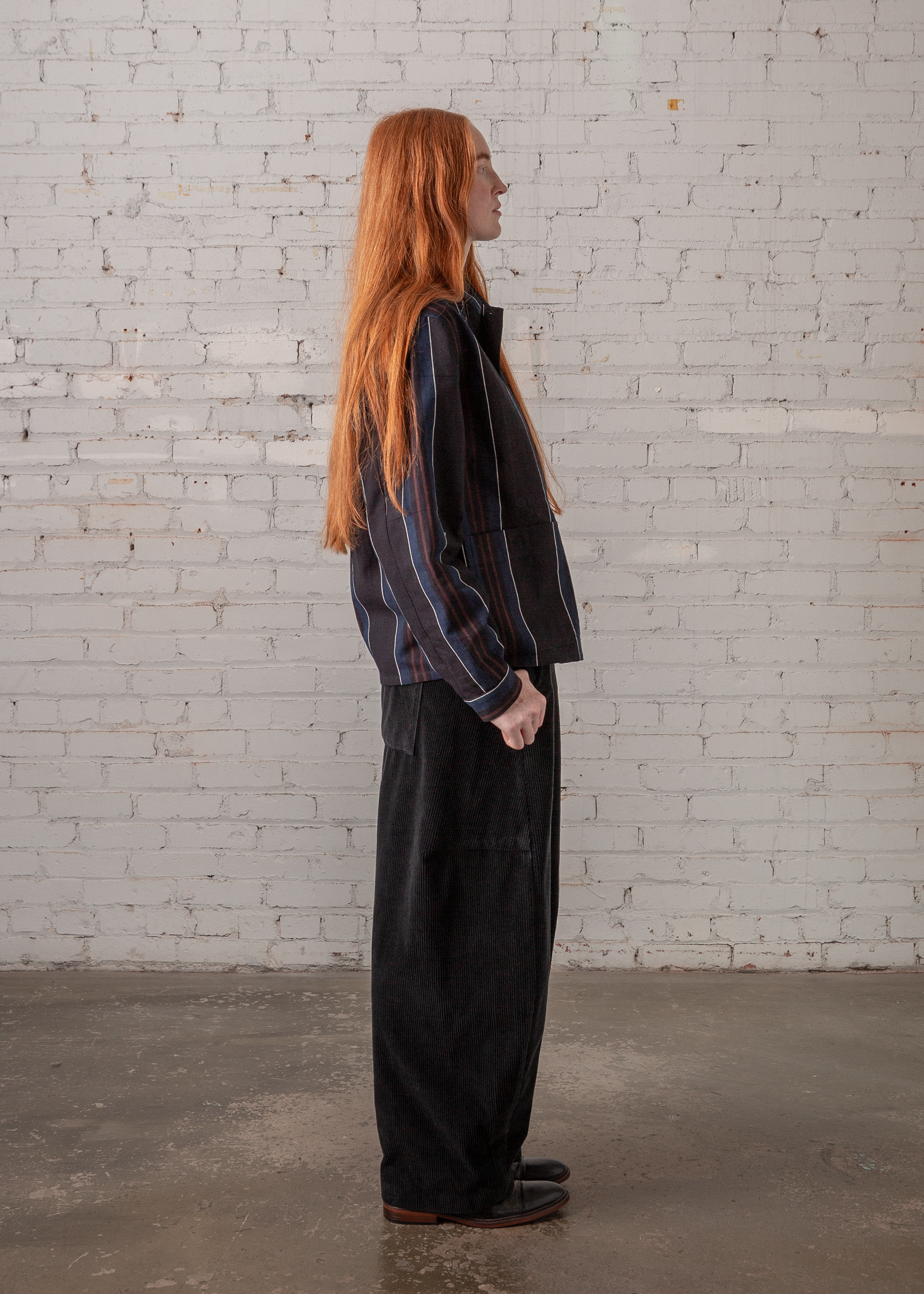 Curve Pant in Black Corduroy
