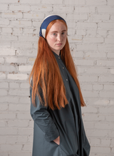 New Dress in Slate Poplin