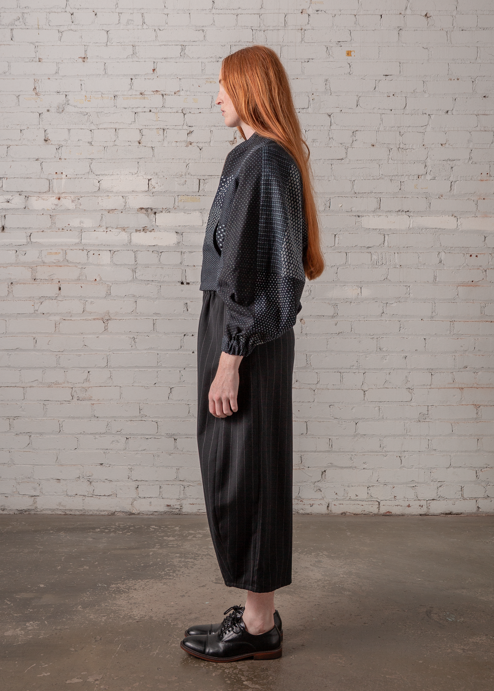 Arai Pant in Wool Pinstripe