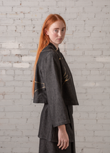 Sprite Jacket in Denim with Kintsugi