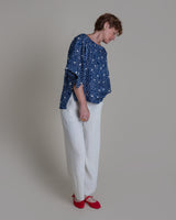 Kimono Tee in Vintage Japanese Silk Tie Dye