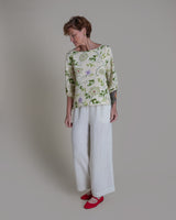 Float Shell in Vintage Garden Japanese Silk Print