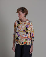 Float Shell in Vintage Japanese Silk Print