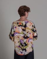 Float Shell in Vintage Japanese Silk Print