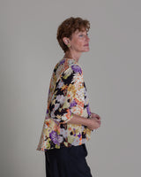 Float Shell in Vintage Japanese Silk Print