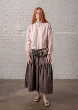 Mini Shirt in Blush Poplin