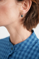 Blossom Bronze Kyanite Earrings