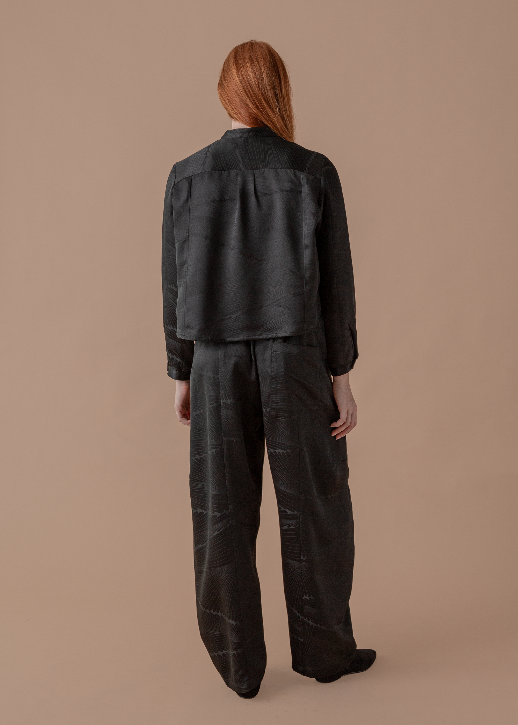 Mini Shirt in Vintage Japanese Silk Damask