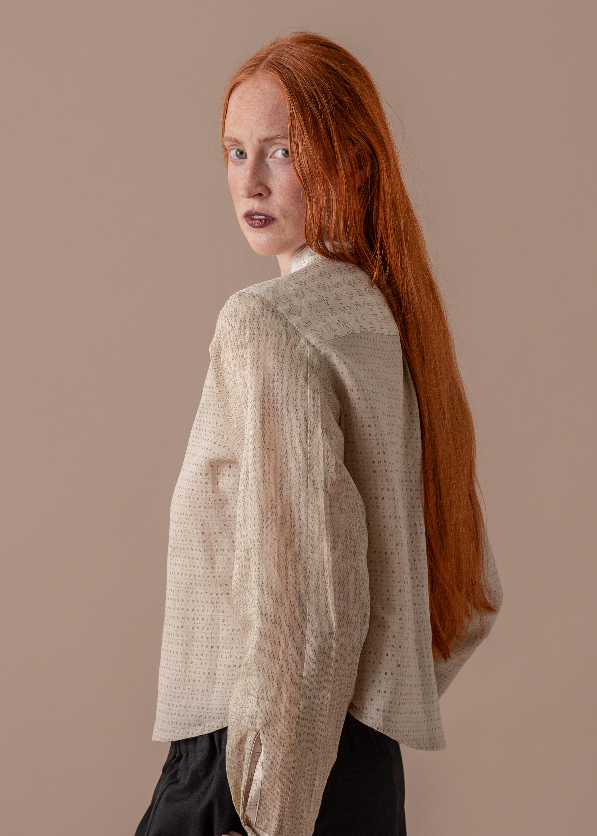 Mini Shirt in Vintage Japanese Linen Mix