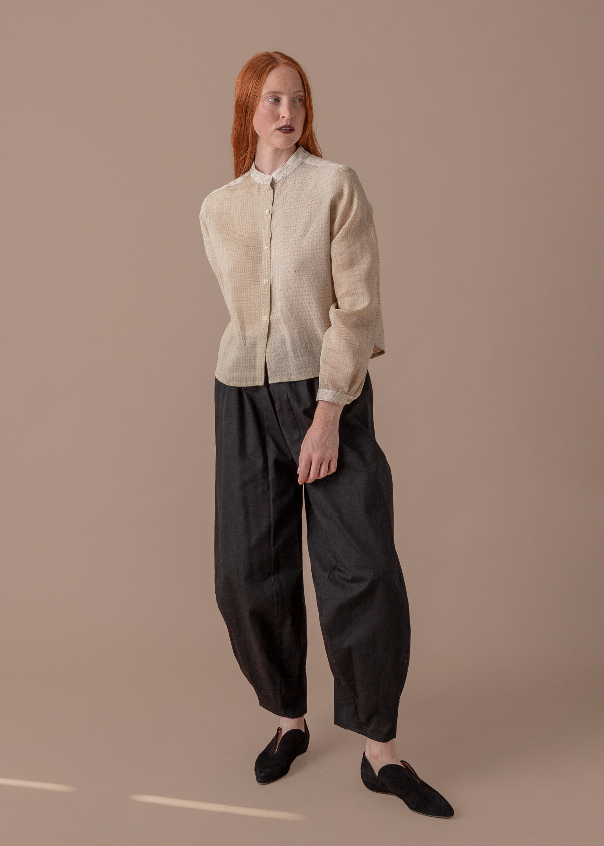 Mini Shirt in Vintage Japanese Linen Mix