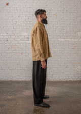 Curve Pant in Black Wool Crepe