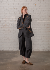 Arai Pant in Wool Pinstripe