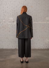 Arai Pant in Wool Pinstripe