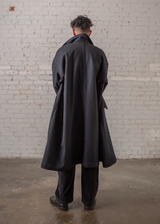 Easy Trench in Navy Pendleton Wool