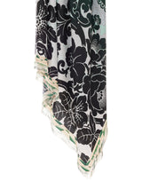 Scarf in Green Ombre Floral