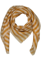 Atlantique Striped Cashmere Scarf