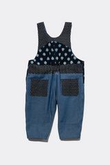 Overall's in Light Denim and Vintage Japanese Ikat Mix