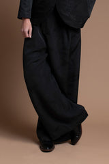 Wide Leg Pant in Vintage Japanese Silk Damask