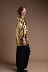 Envelope Jacket in Japanese Gold Fabric