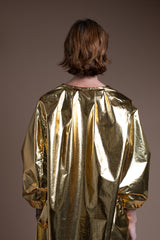 Envelope Jacket in Japanese Gold Fabric