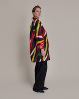 Long Party Jacket in Vintage Japanese Silk Meisen