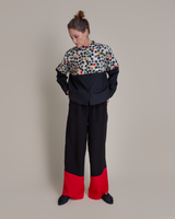 Mini Shirt in Vintage Silk Meisen Spots and Poplin Mix