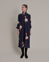 Ginza Dress in Asiatica Silk Print Floral