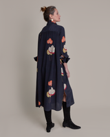 Ginza Dress in Asiatica Silk Print Floral